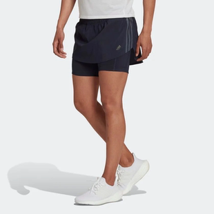 Adidas HK9084 女子健身訓(xùn)練跑步速干運(yùn)動(dòng)休閑短褲 阿迪達(dá)斯