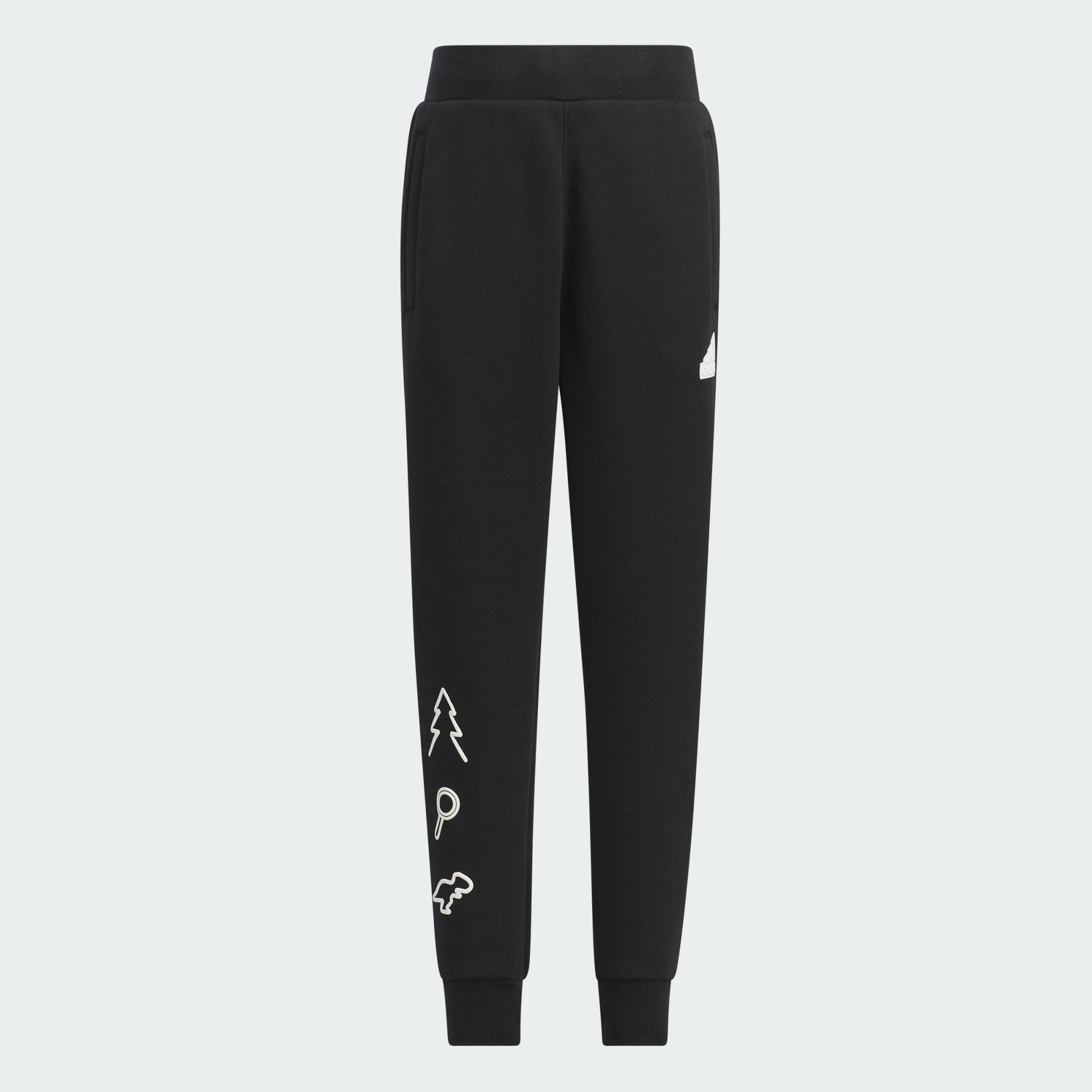 Adidas/阿迪达斯 儿童 FLEECE PANTS 束脚运动休闲裤 IY5040