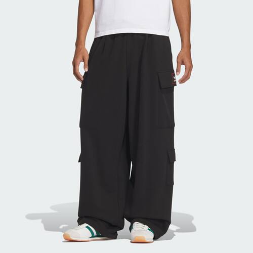 Adidas/阿迪达斯 男女三叶草工装风宽松运动裤 JN0769