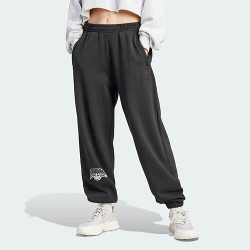 Adidas/阿迪达斯 女子三叶草 PANTS 束脚宽松运动裤 IS2350