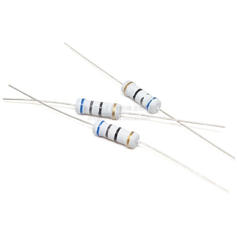 1W碳膜电阻5%  0.1R 0.22R 0.27R 0.33R 0.47R 0.5R 1.2M 2M 2.2M