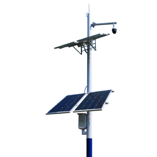 太阳能监控供电系统12v锂电池监控 户外风光互补发电4G球机监控