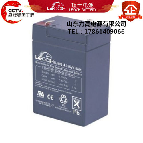 理士蓄电池 6V4AH安防门禁铅酸电瓶DJW6-4童车电子秤应急用蓄电池