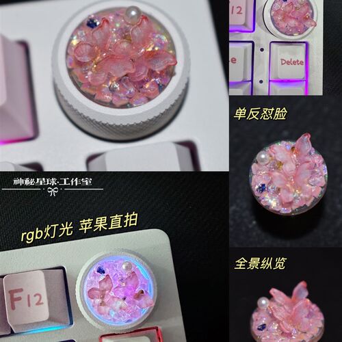 Hi75键盘旋钮可按压 缤纷蝴蝶系列 多型号可改