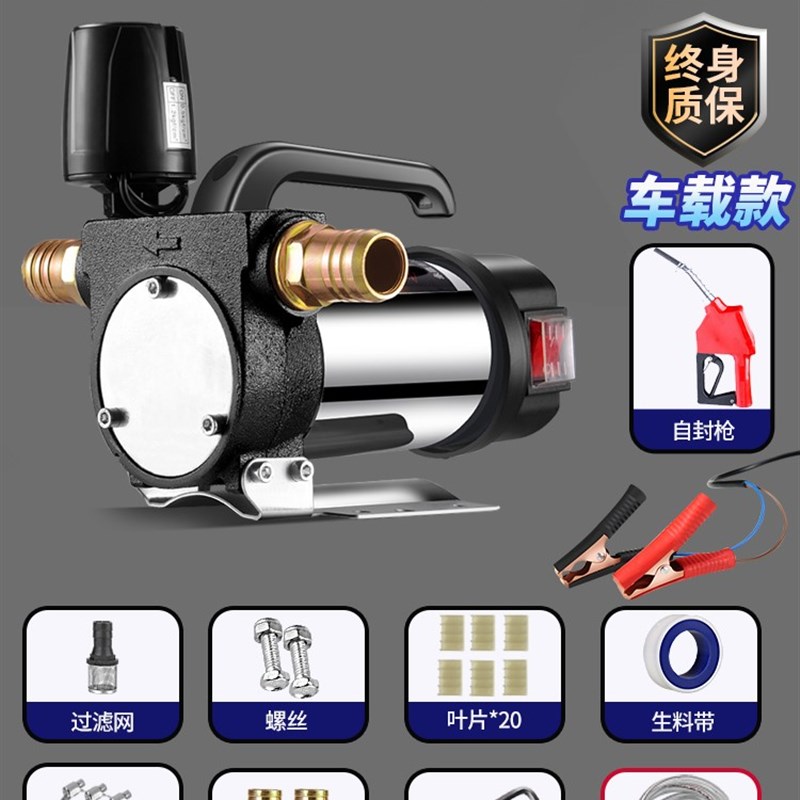 电动抽油泵1e2v24v220v通用柴油泵输油泵抽油机抽水泵自吸泵加油