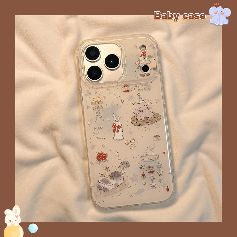 趣味可爱卡通涂鸦适用苹果手机壳