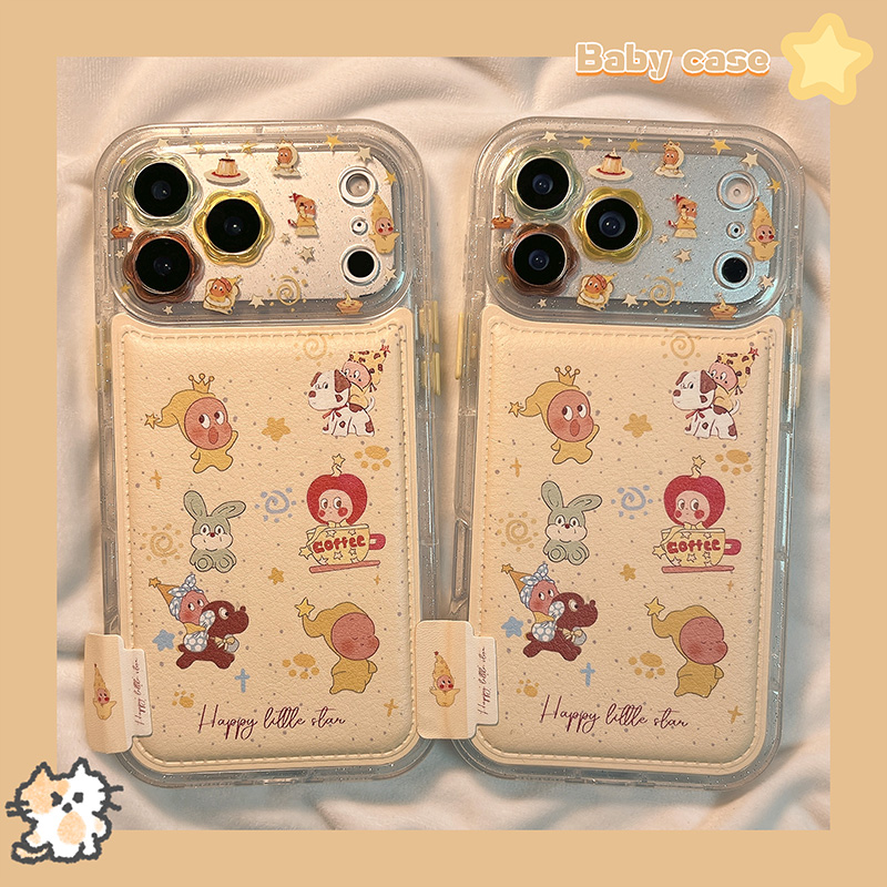 可爱卡通星星人适用苹果手机壳