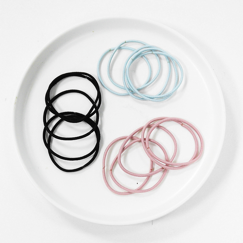 T细发圈A1pq808-简约头绳少女扎头发橡皮筋发圈基础细发绳头饰