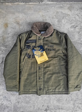 [现货】Toys McCoy FIRE ENGNE 日产菲力猫超限定 N-1羊驼毛夹克