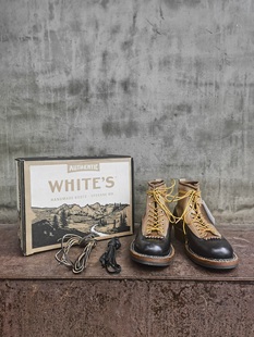 boots 350 CUTTER 拼色短脸牛皮工装 whites 靴 现货