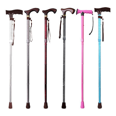 日本乐来福进口折叠伸缩老人拐杖