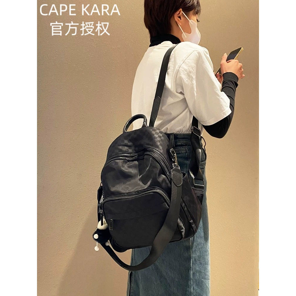 CapeKara防水尼龙布背包书包女