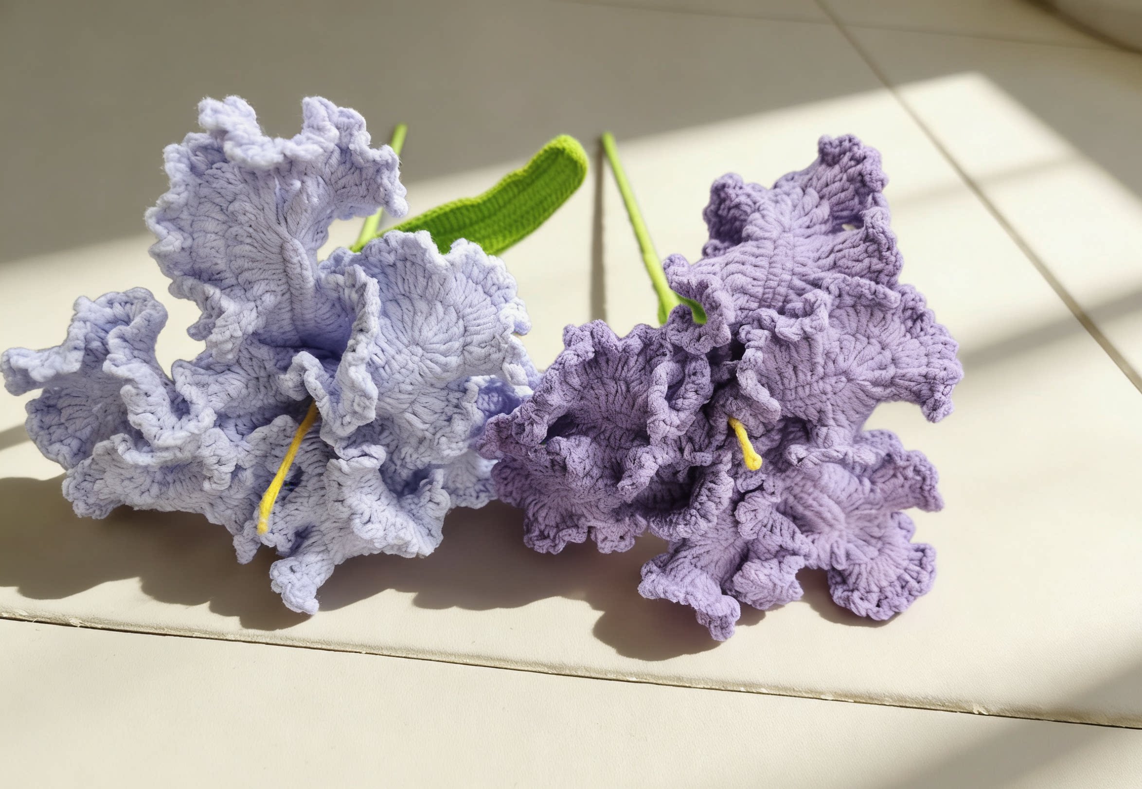 乐享织物集成品手工钩织鸢尾花送女友闺蜜生日礼物工艺手工花