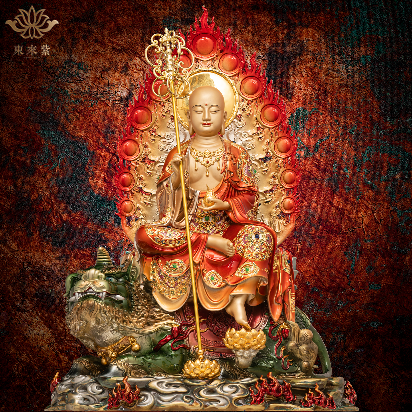 东来紫地藏佛像地藏王菩萨像铜像大愿九华山全铜雕像供奉骑兽谛听,家居饰品,装饰摆件,淘宝优惠券,粉丝福利购,淘宝优惠卷