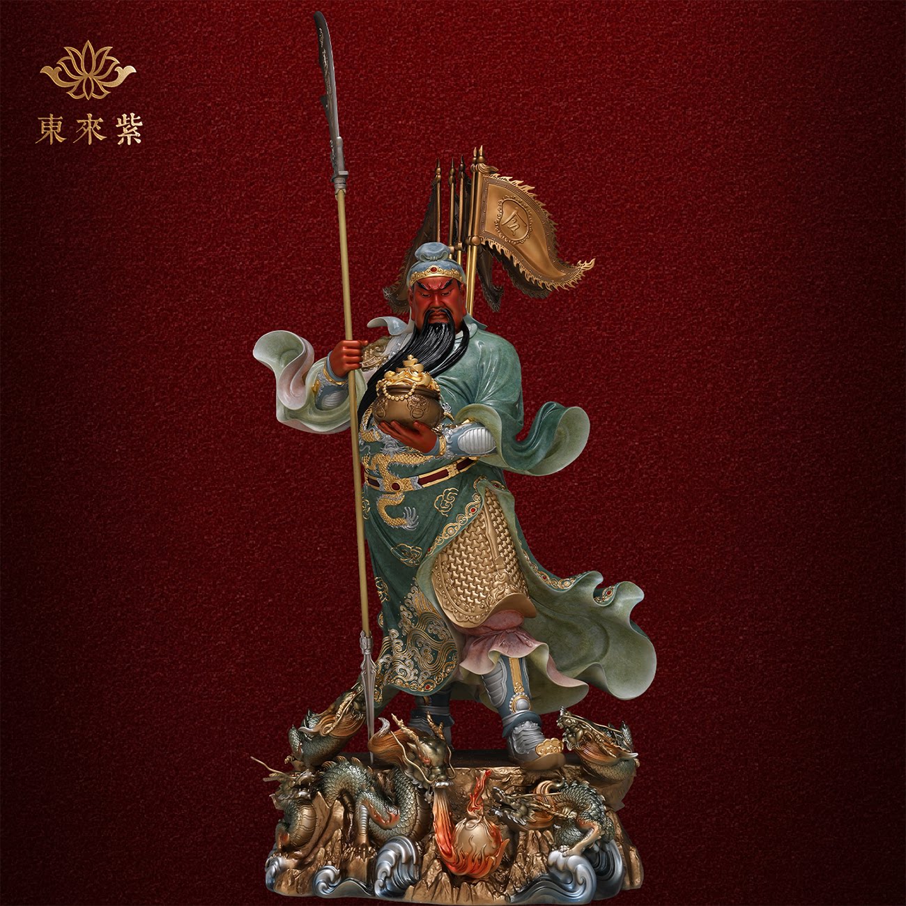 东来紫武财神佛像招财供奉纯铜关公神像铜像财神爷店铺关帝圣君
