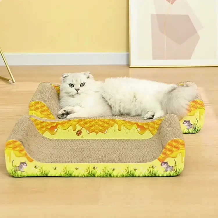 猫抓板不掉屑耐磨特大号瓦楞纸成