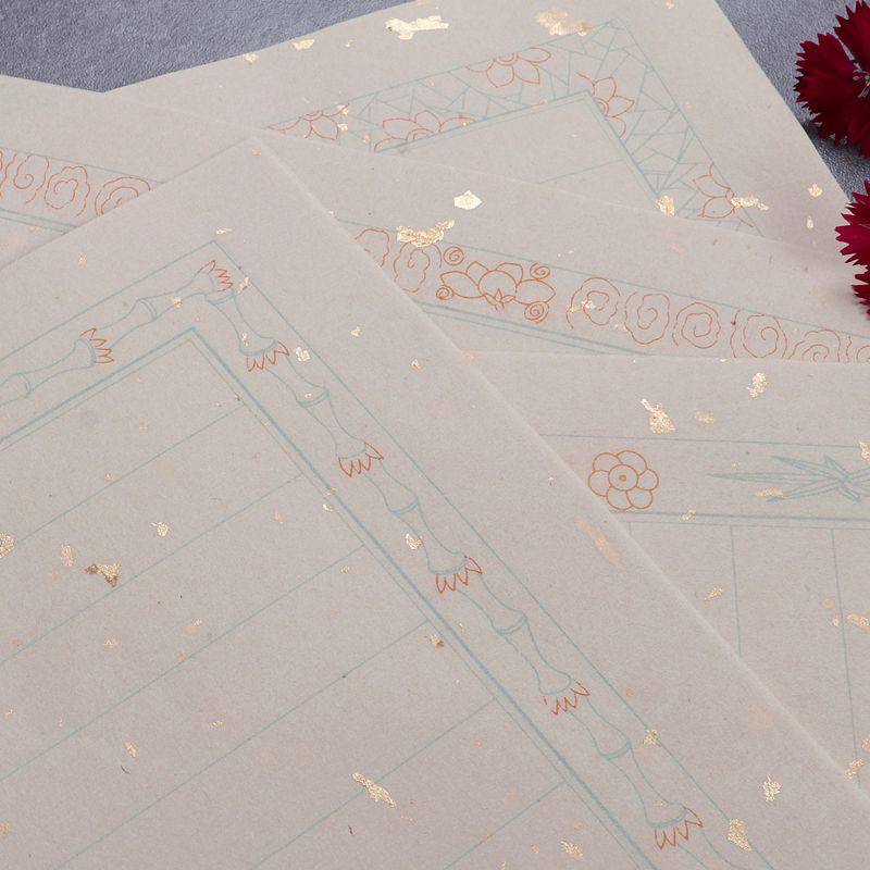 明清古风洒金硬笔毛笔书法作品一笔笺半生半熟小楷宣纸水印信笺纸,文具电教/文化用品/商务用品,毛笔,淘宝优惠券,粉丝福利购,淘宝优惠卷