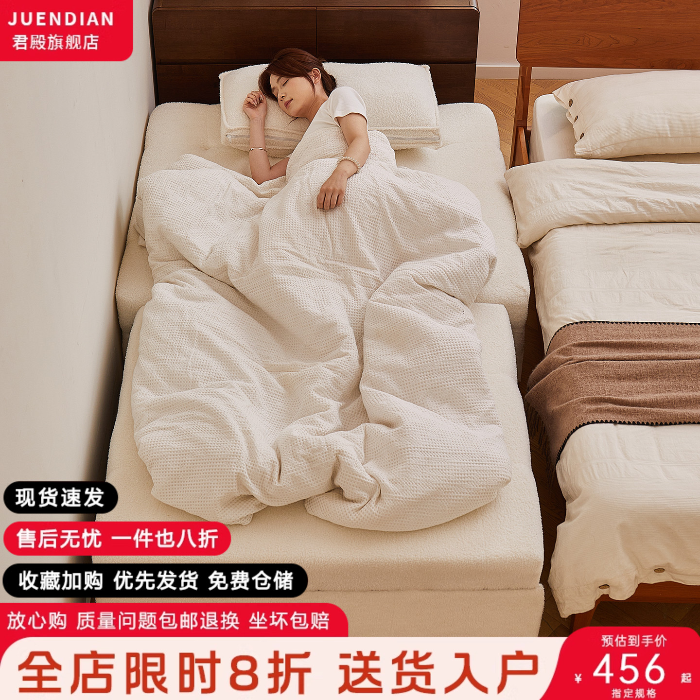 泡芙单人沙发床折叠两用2025新款小户型客厅多功能二合一抽拉伸缩