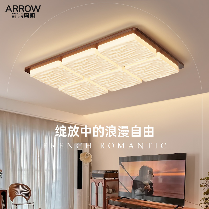 【国补15%】ARROW2025新款中古风客厅吸顶灯简约现代奶油风卧室灯