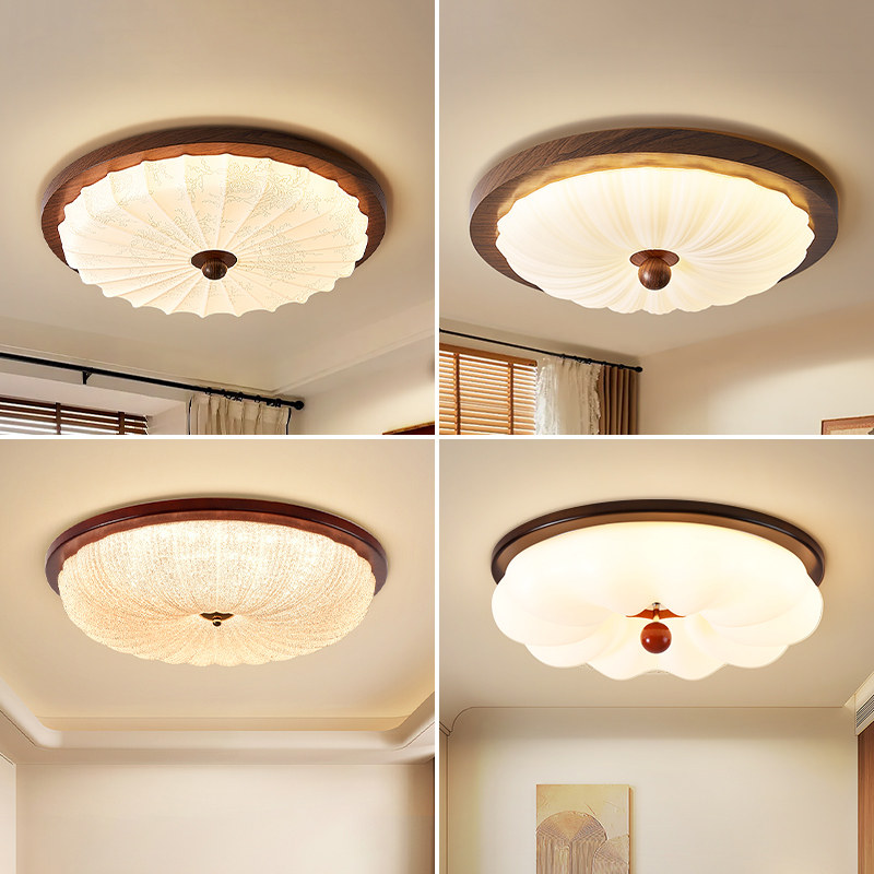 箭牌中古风水晶卧室灯护眼吸顶灯