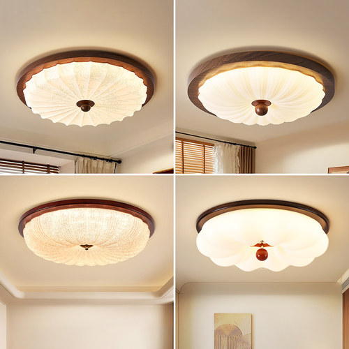 箭牌中古风水晶卧室灯护眼吸顶灯