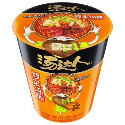 统一汤达人方便面12杯整箱桶装泡面罗宋汤面宿舍小杯面官发旗舰店