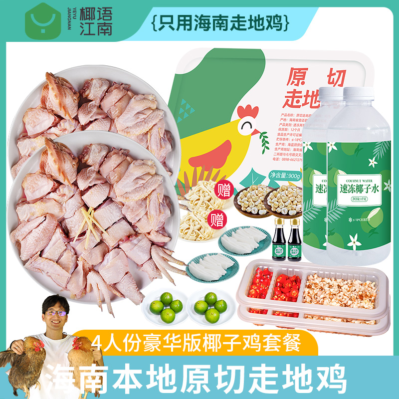 【轻食季爆款】4人份海南椰语江南椰子鸡套餐方便菜散养走地鸡