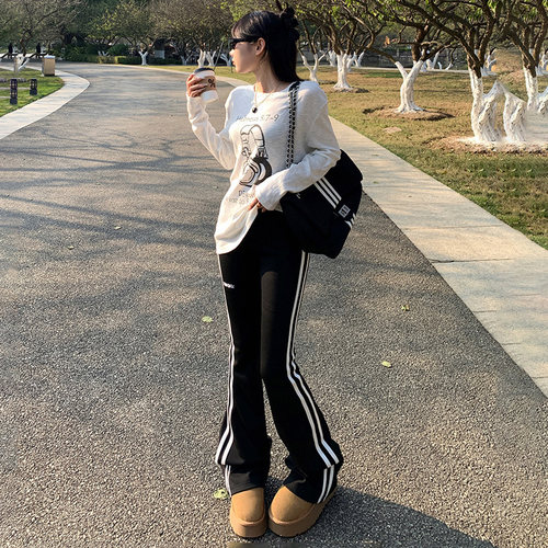 RNBN春季韩版修身弹力休闲瑜伽裤