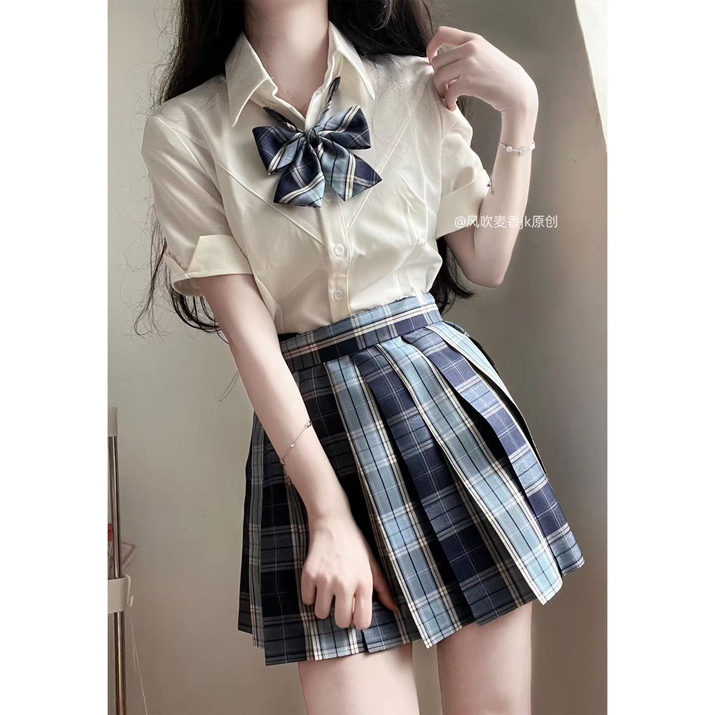学院风jk制服夏季收腰绑