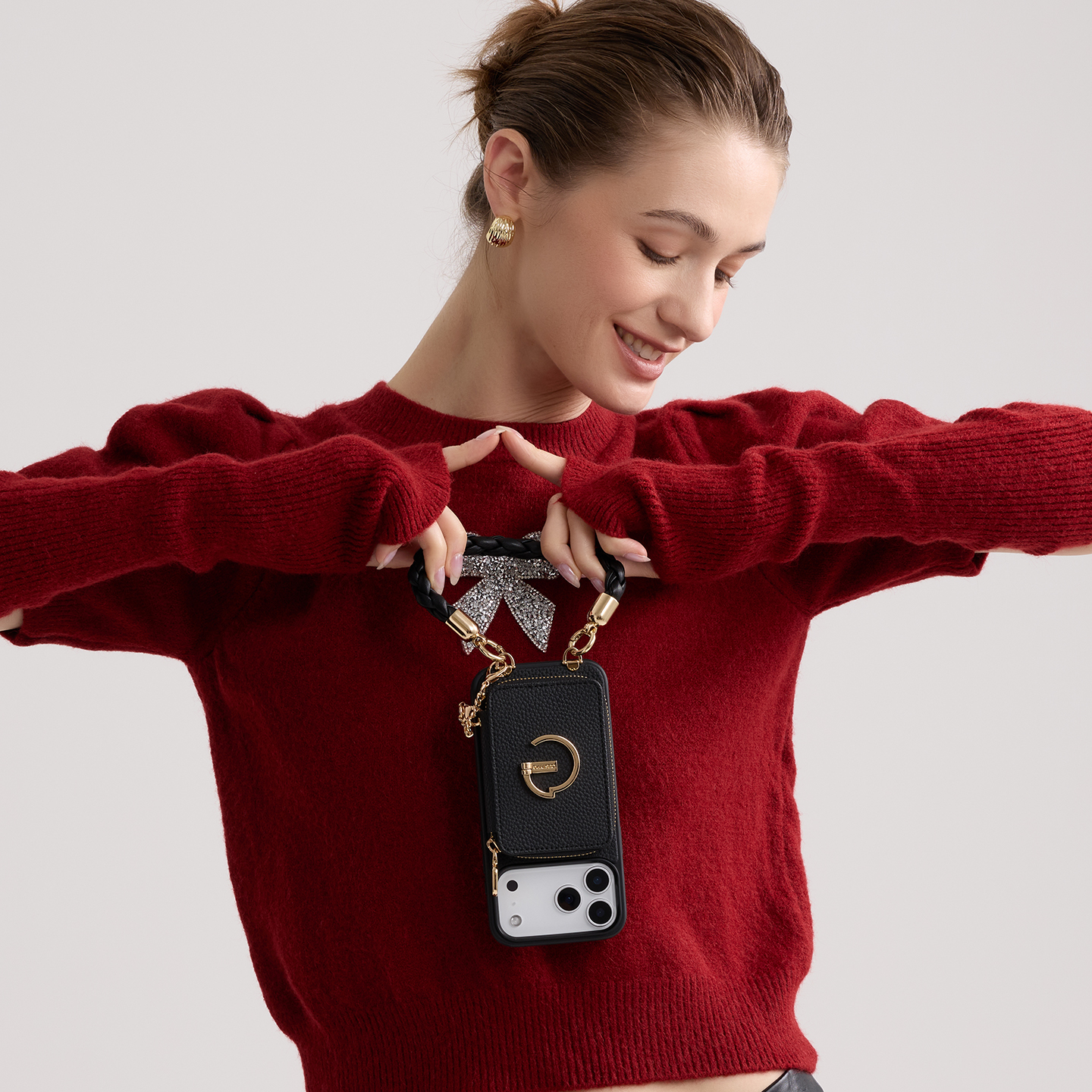 【手工编织腕带】苹果17手机壳