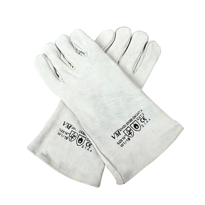 电焊手套2112二层加厚焊工作业耐磨防滑焊接防烫28cm隔热防刺劳保