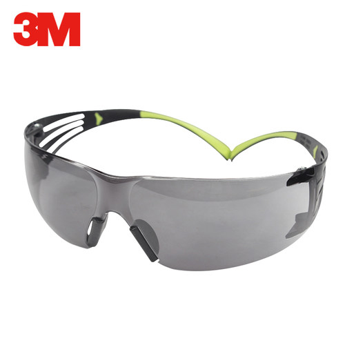 3M眼镜防紫外线SF402AF灰色防雾防冲击骑行防风沙工业劳保护目镜