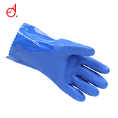 东亚防化手套耐油防滑防化加厚棉浸塑防水车间工厂化工耐磨维修