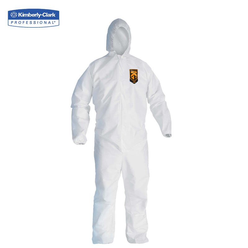 金佰利防护服防液体飞溅防颗粒物防尘实验室化工透气带帽工作服