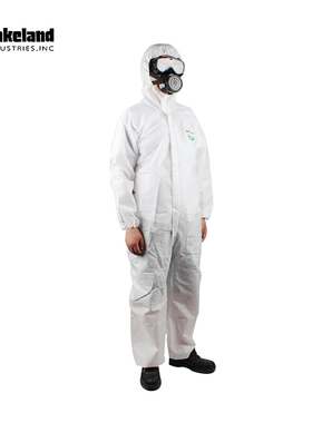 雷克兰防护服带帽连体ESGP528防静电实验室化工防化车间防尘服
