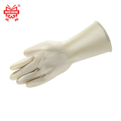 安健乳胶手套34cm防化耐酸碱防滑耐磨加长工厂车间劳保工作专用