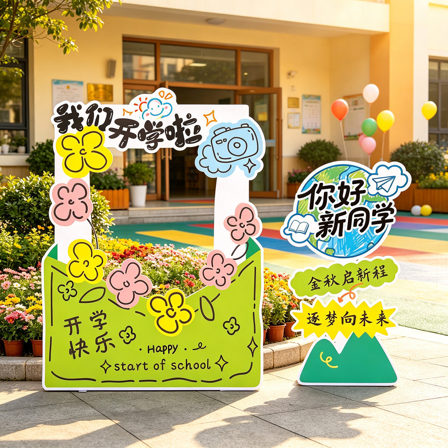 幼儿园开学季典礼场景布置装饰