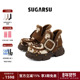 SUGARSU酥履 秋冬新款 复古皮毛一体加绒加厚翻毛厚底雪地短靴女