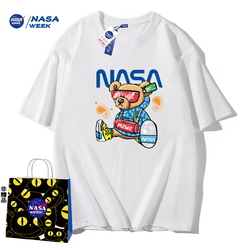【2件39.8】NASA2024新款纯棉T恤短袖男女