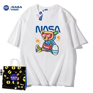 【4件99】NASA短袖t恤短袖夏季情侣装