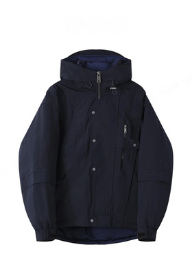 O.P.G【二合一可拆卸连帽马甲棉服】户外防风保暖加厚外套8668