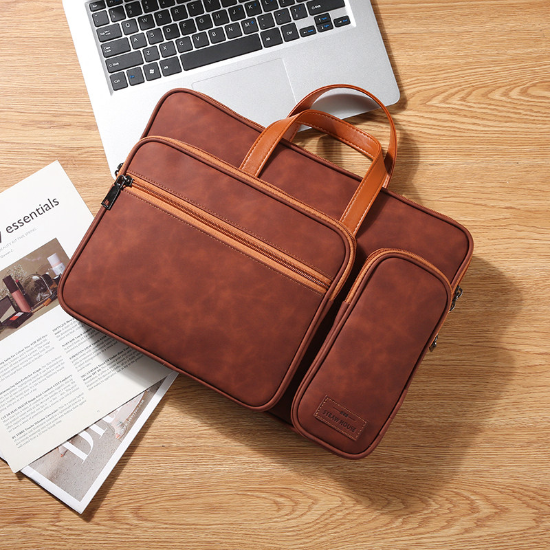 适用iPad2017/2018平板9.7寸手提包简约10.2九代10.9寸pro11鼠标键盘收纳袋10.5便携包包iPad12.9寸防摔全包