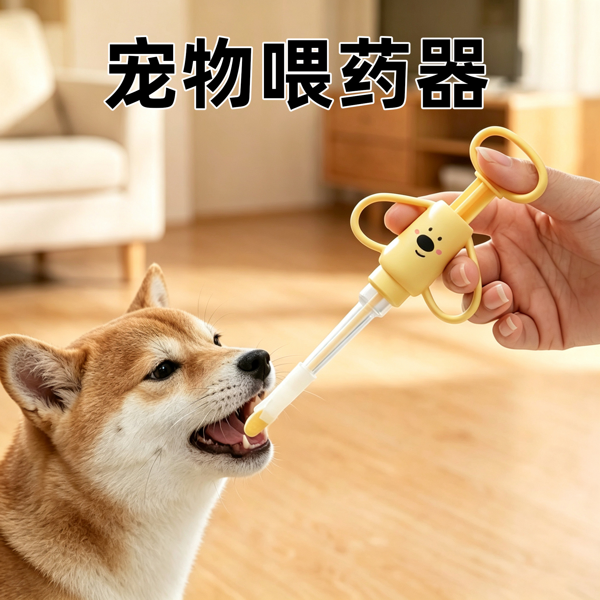 狗狗喂药器宠物推药器猫咪针筒按压一体喂药片胶囊喂食器干湿两用