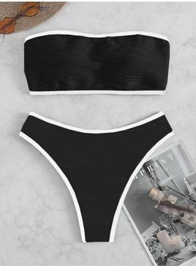 Bandeau Bikinis Set Thong Swimwear Summer Biquini 2 Piece