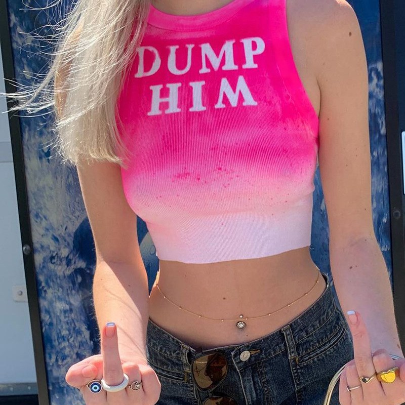 巨美时尚百搭运动背心渐变色透气跑步休闲健身衣瑜伽服跳舞罩衫