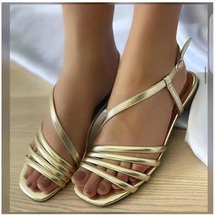 2021欧美时尚拖鞋女凉鞋Fashion Flat Sandals For Ladies Shoes