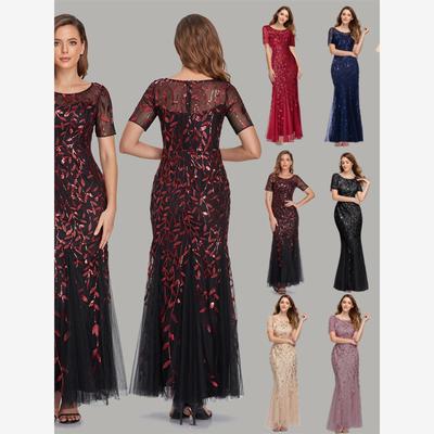 2022欧美鱼尾晚礼服PlusSize Evening Dress Mermaid Party Dress