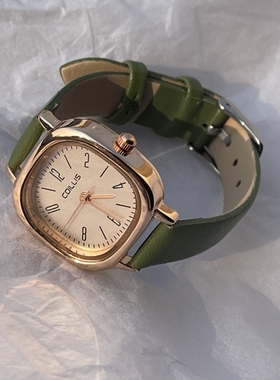 公务员考试手表女款中学生ins学院风小众高级感方形轻奢女生礼物