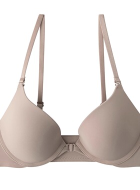 无痕内衣性感前扣文胸中薄杯上托聚拢软圈女士胸罩