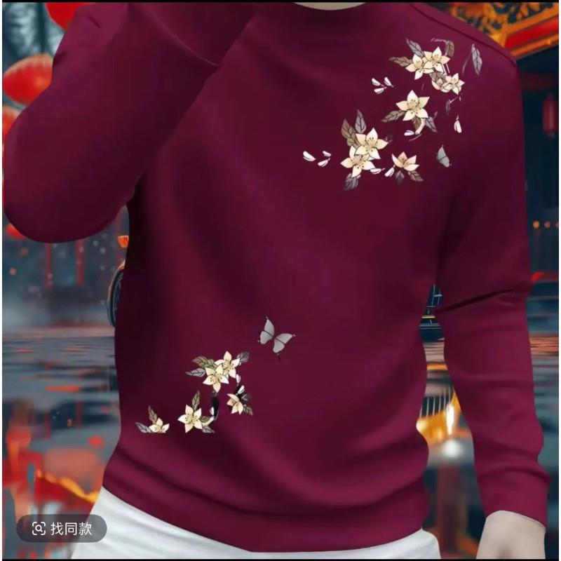 新华明百货美式重磅圆领卫衣男款秋冬潮牌痞帅百搭男e装时尚轻奢